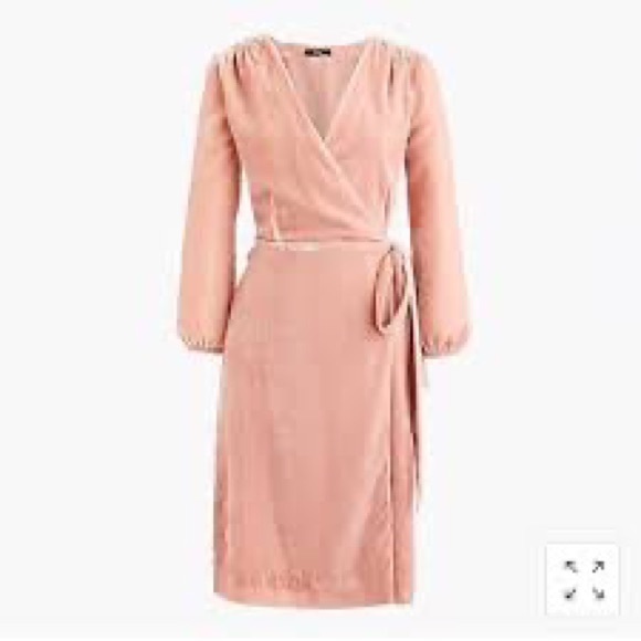J Crew Velvet Wrap Dress NWT - Picture 2 of 7